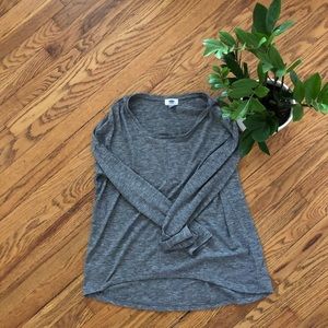 Gray slouchy sweater